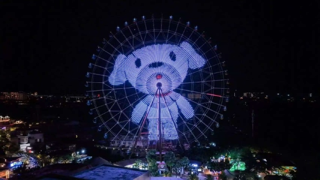 三亞摩天輪燈光秀廣告投放，三亞海棠灣夢幻不夜城大屏廣告價格